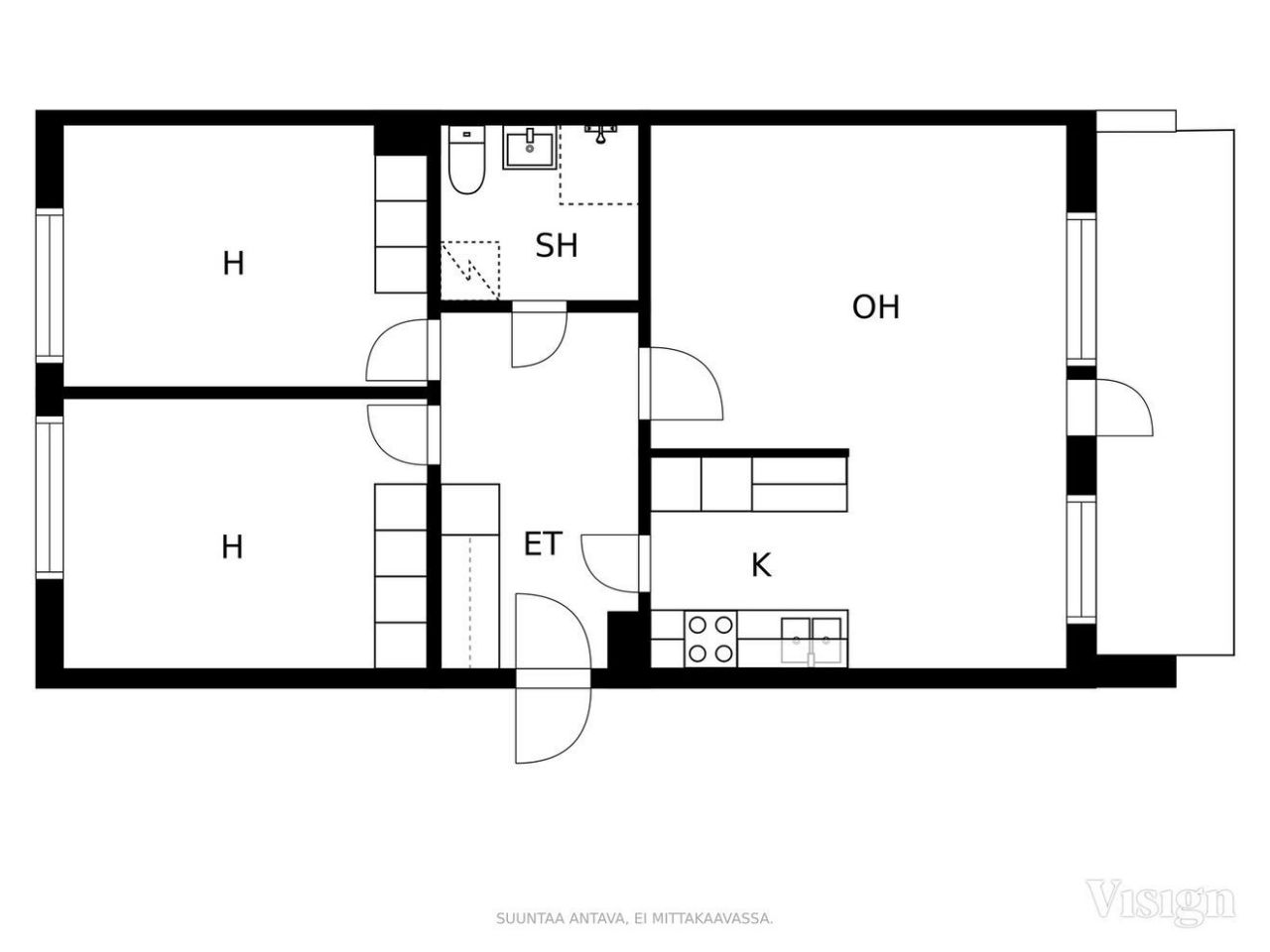 Квартира в Кухмо, Финляндия, 64 м² - фото 3