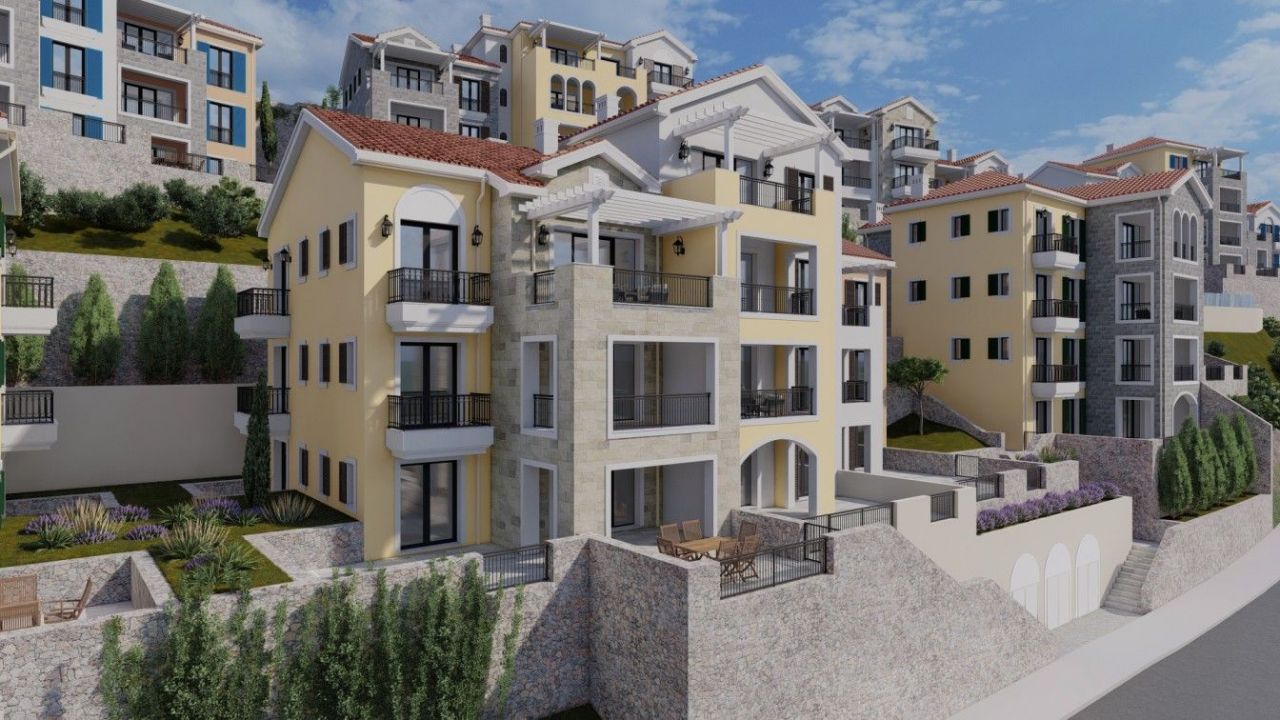 Апартаменты на полуострове Луштица, Черногория, 110.41 м2 - фото 1