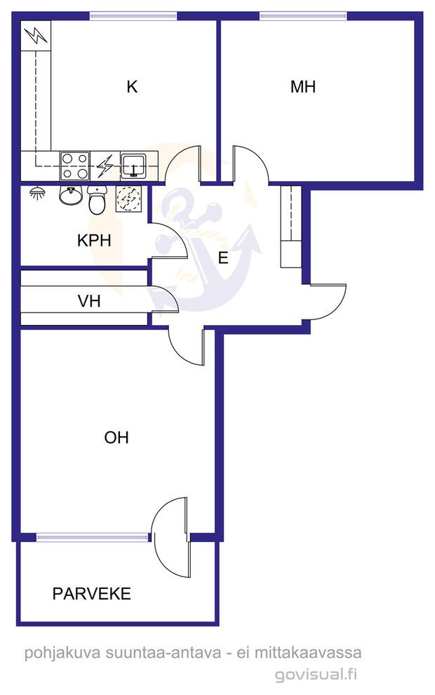 Квартира в Йороинен, Финляндия, 55 м² - фото 2