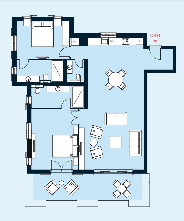 Апартаменты на полуострове Луштица, Черногория, 123 м² - фото 17