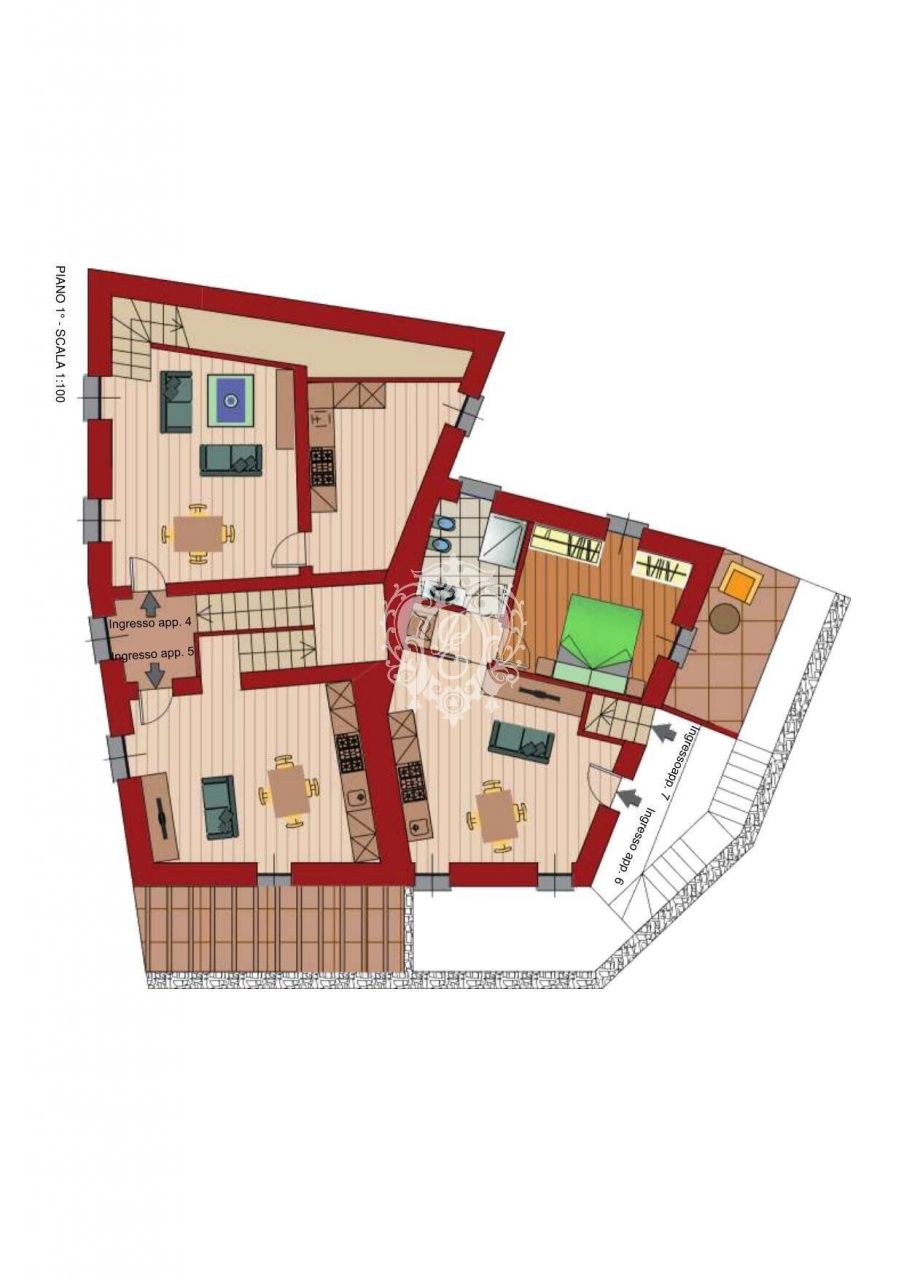 Таунхаус в Нессо, Италия, 500 м² - фото 5