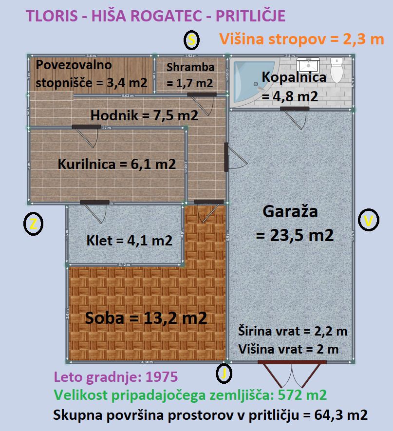 Дом в Рогатеце, Словения, 149.3 м² - фото 7