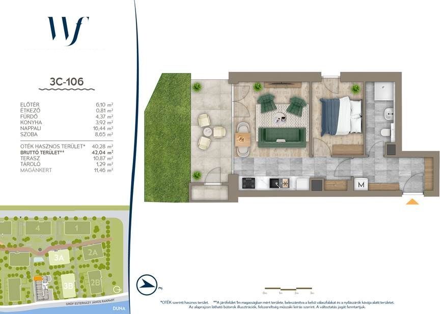 Квартира в Будапеште, Венгрия, 42 м² - фото 2