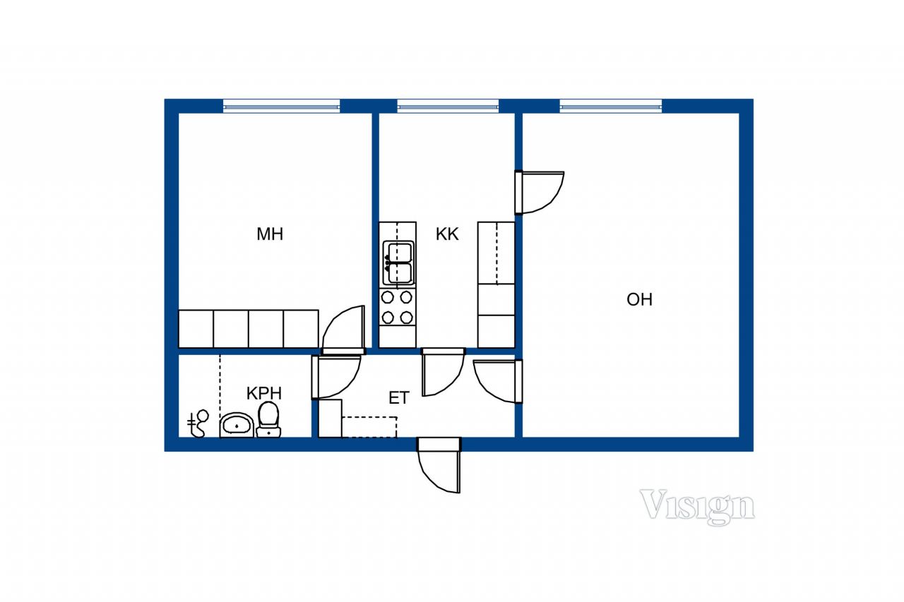 Квартира в Варкаусе, Финляндия, 50.5 м² - фото 2
