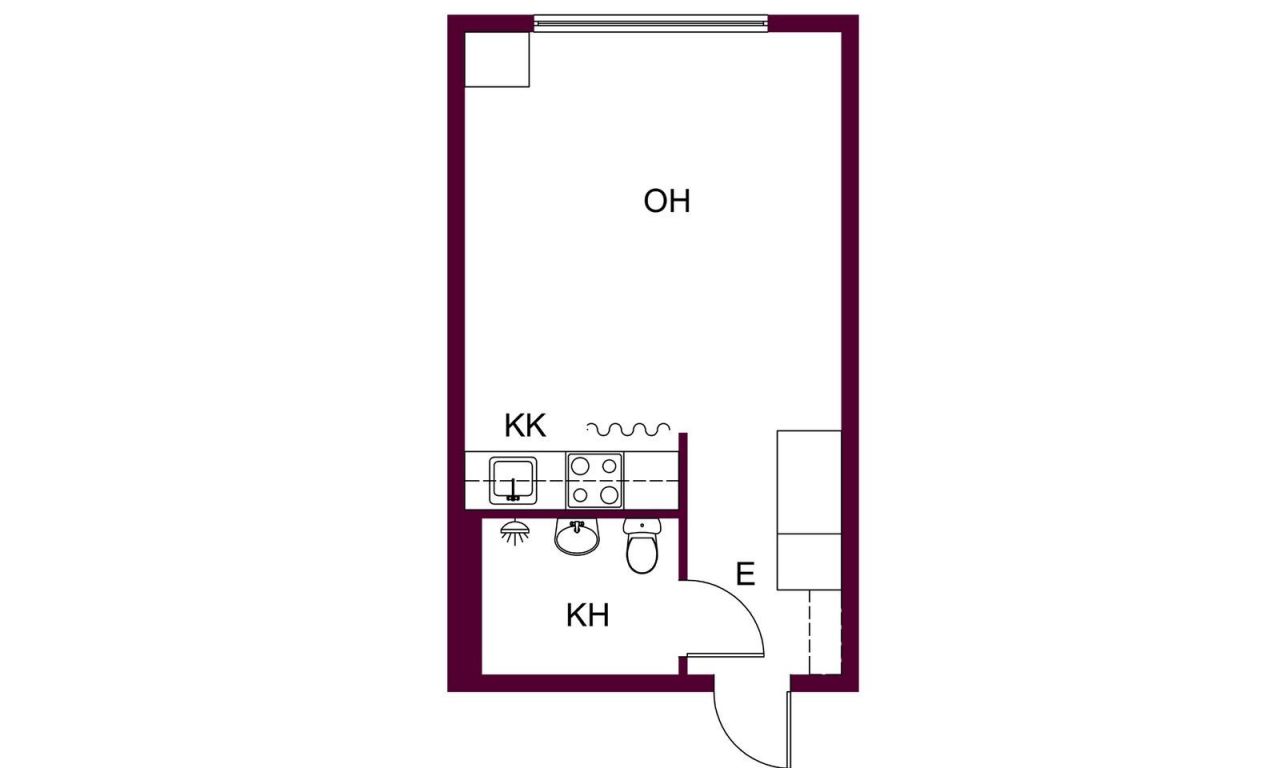 Квартира в Пиексямяки, Финляндия, 23.5 м² - фото 2
