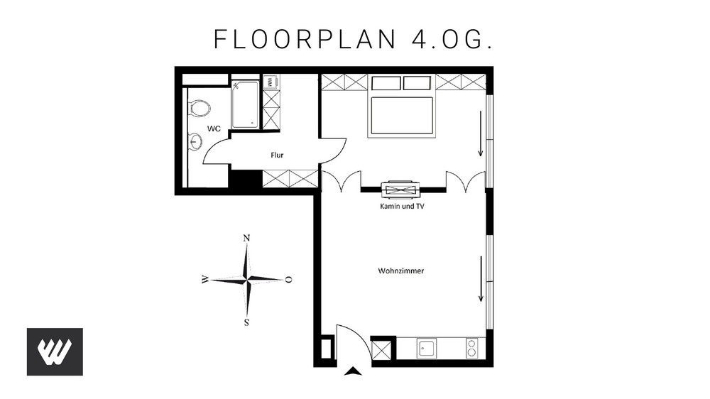 Квартира в Берлине, Германия, 60 м² - фото 8