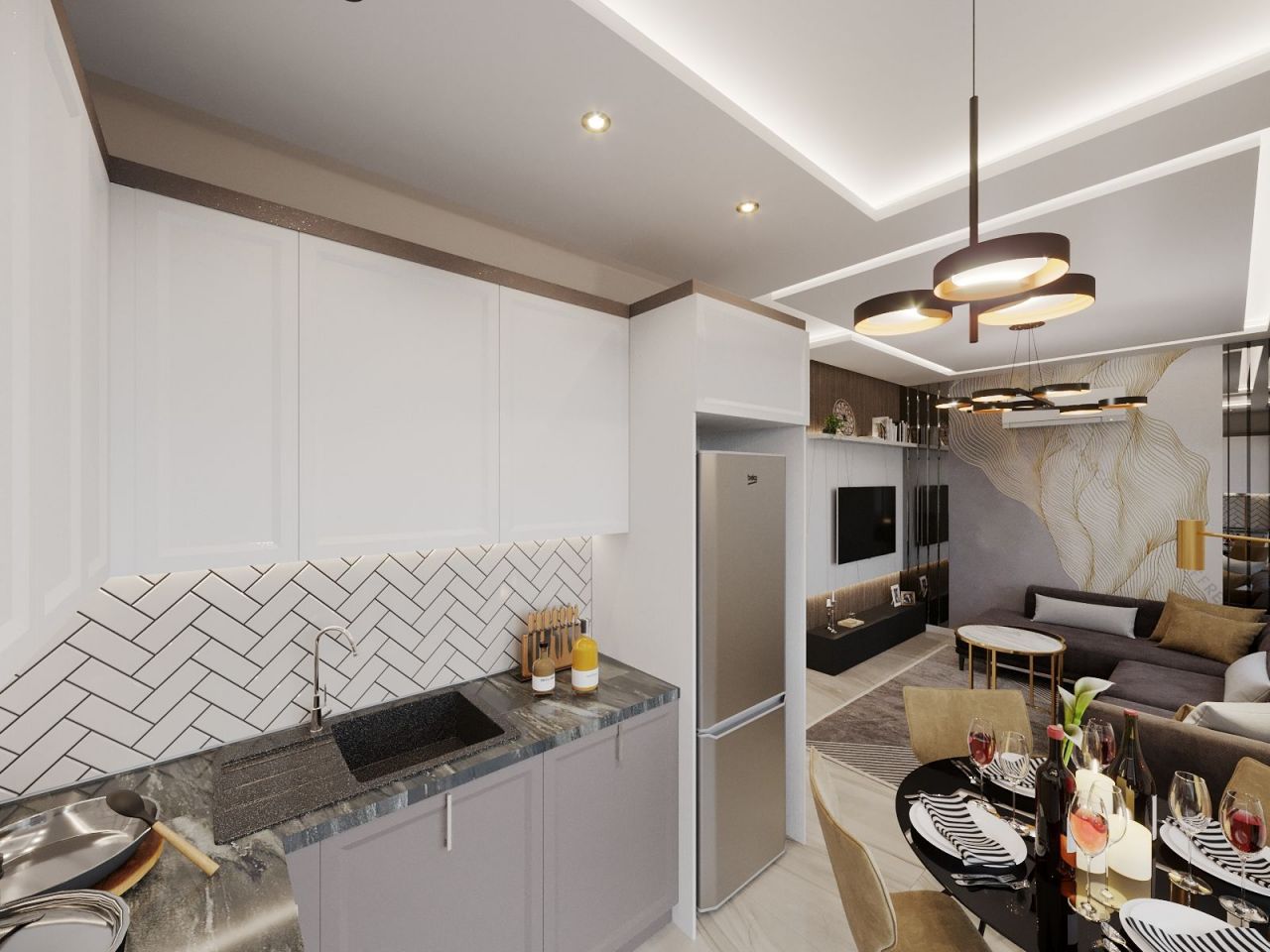 Апартаменты в Алании, Турция, 65 м² - фото 6