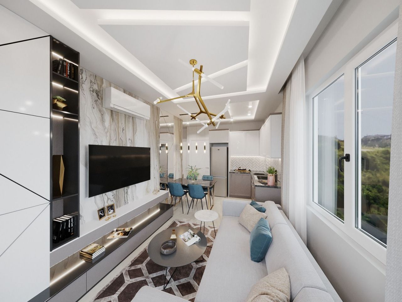 Квартира в Алании, Турция, 40 м² - фото 13