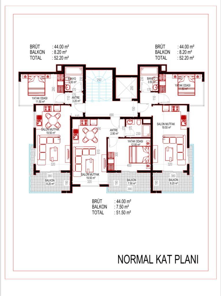 Квартира в Кестеле, Турция, 52 м² - фото 6