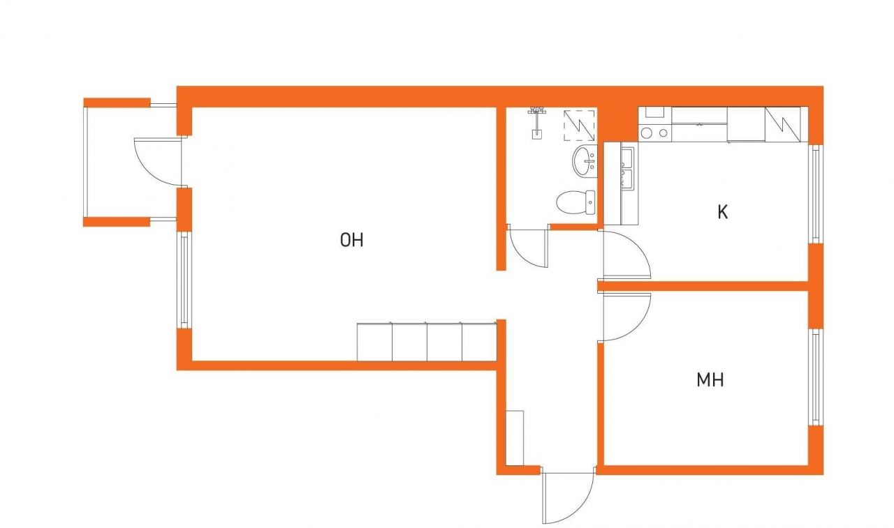 Квартира в Мянття, Финляндия, 53.5 м² - фото 2
