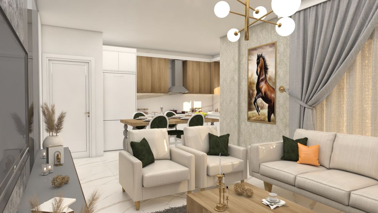 Квартира в Алании, Турция, 61 м² - фото 12