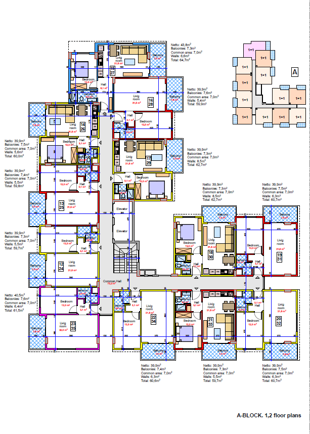 Пентхаус в Алании, Турция, 60 м² - фото 14