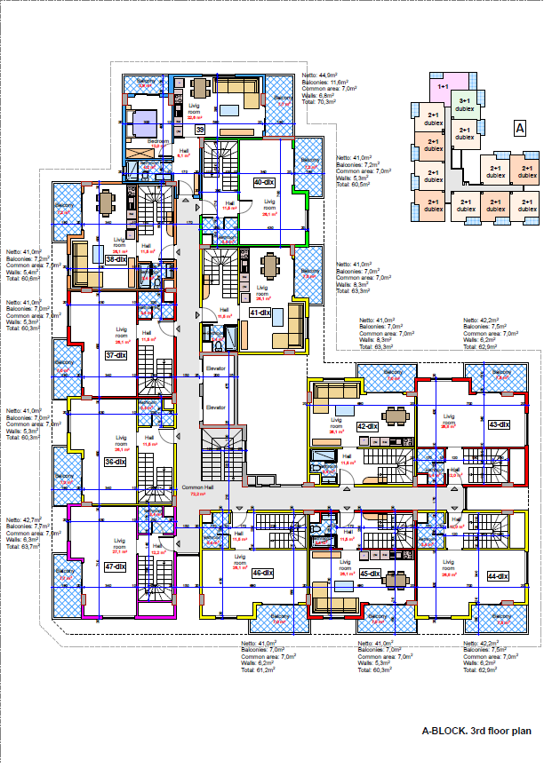 Пентхаус в Алании, Турция, 60 м² - фото 15