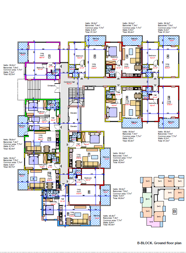 Пентхаус в Алании, Турция, 60 м² - фото 17