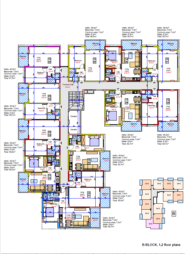 Пентхаус в Алании, Турция, 60 м² - фото 18
