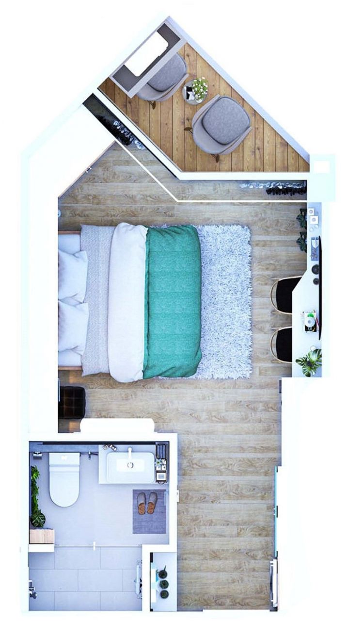 Апартаменты на острове Пхукет, Таиланд, 28 м² - фото 2