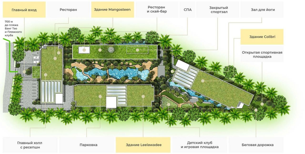 Апартаменты на острове Пхукет, Таиланд, 120.9 м² - фото 4