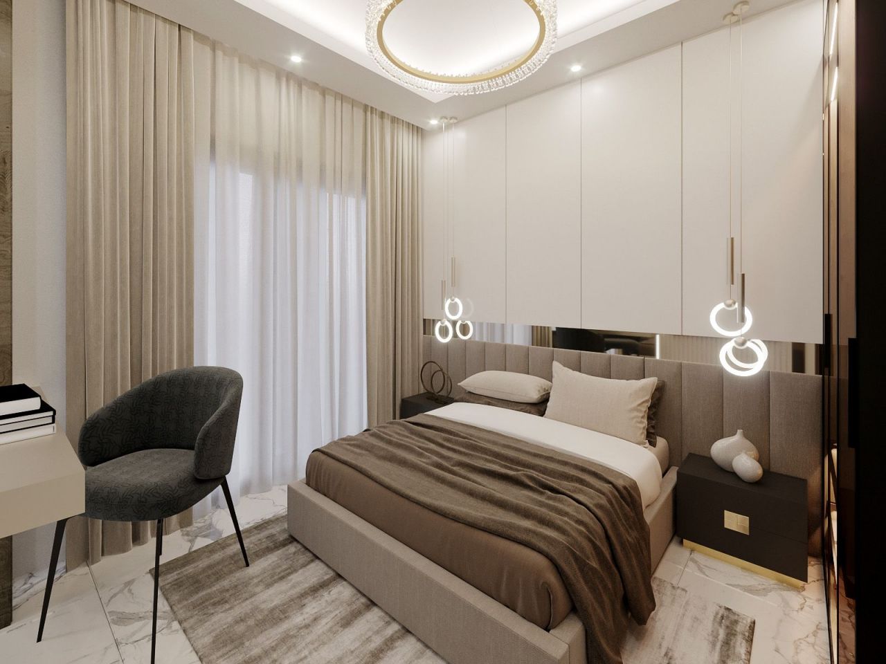 Квартира в Алании, Турция, 45 м² - фото 7