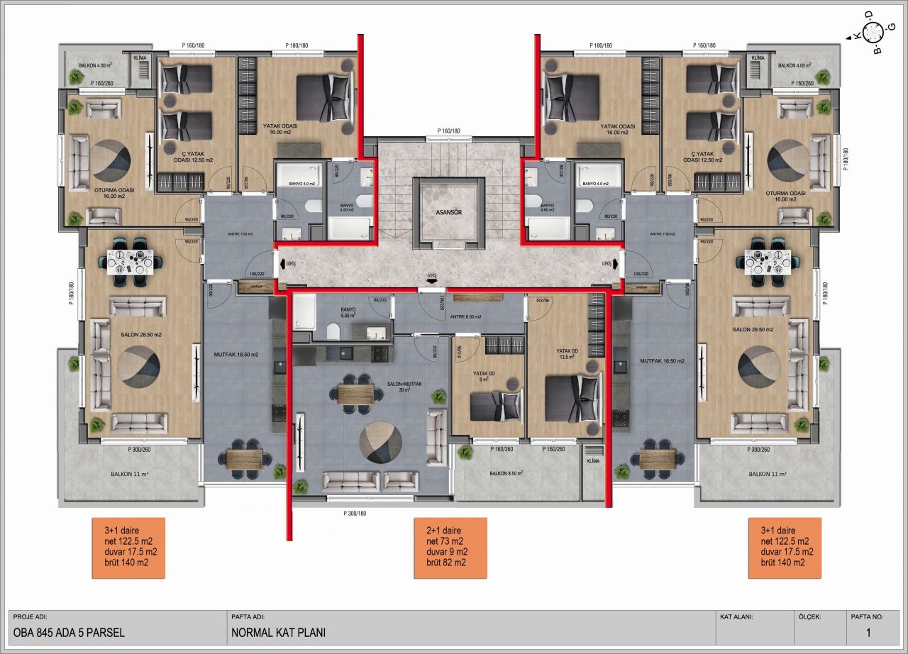Квартира в Алании, Турция, 138 м² - фото 8