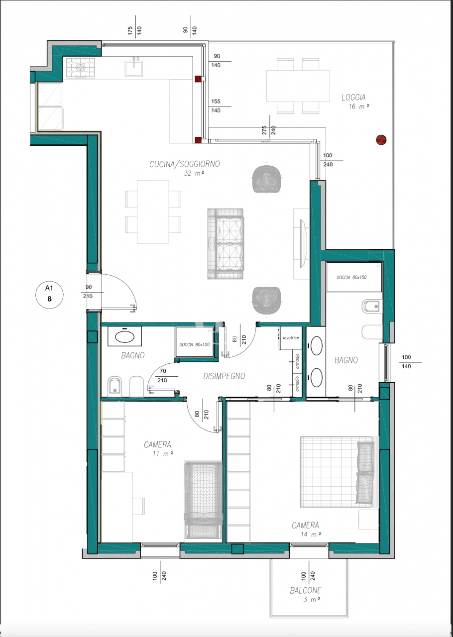 Апартаменты у озера Гарда, Италия, 110 м² - фото 6