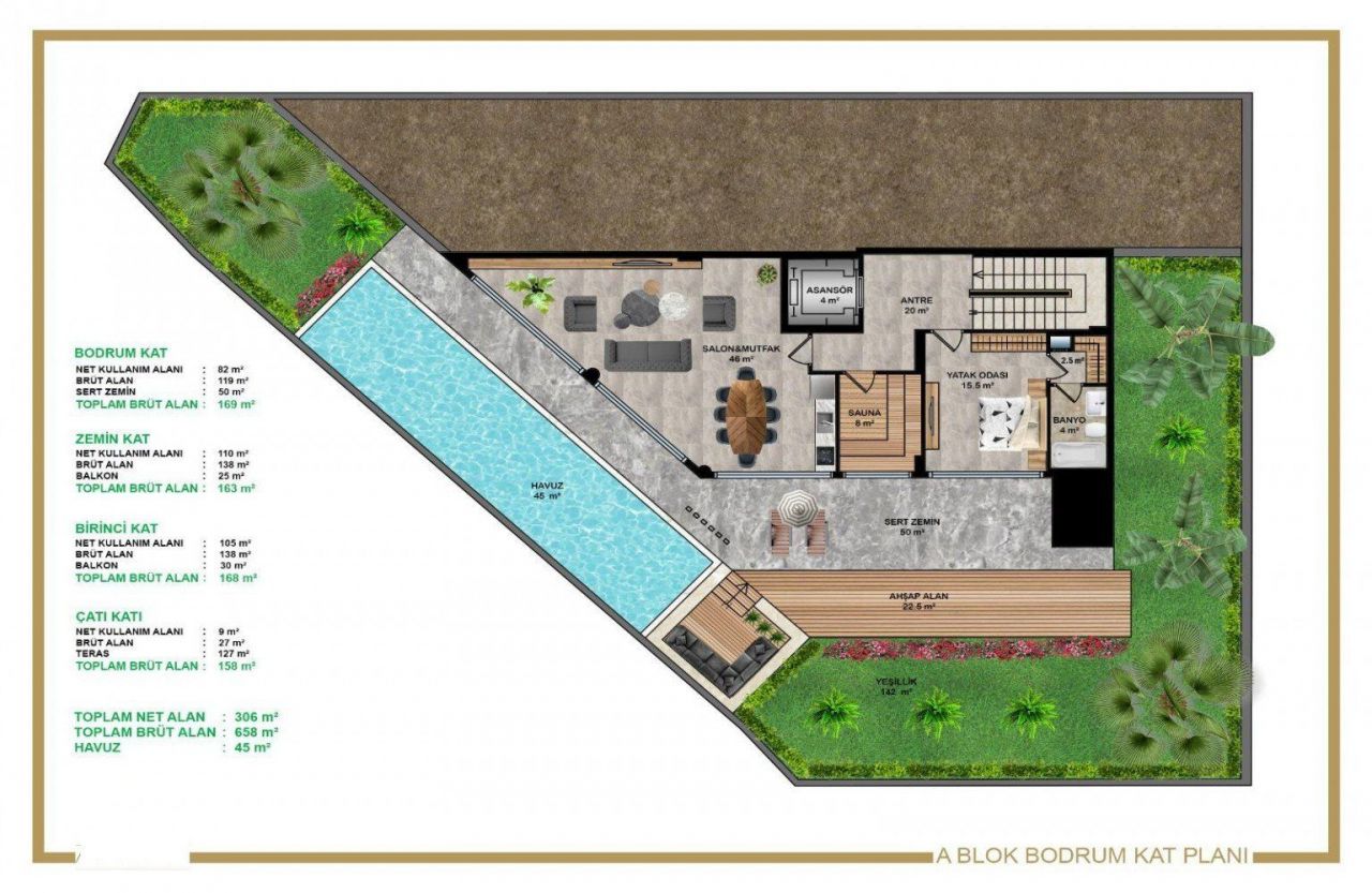 Вилла в Алании, Турция, 658 м² - фото 16