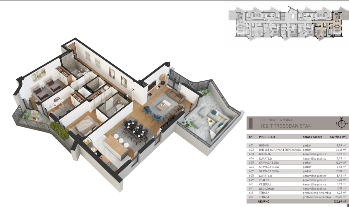 Квартира в Баре, Черногория, 120 м² - фото 3