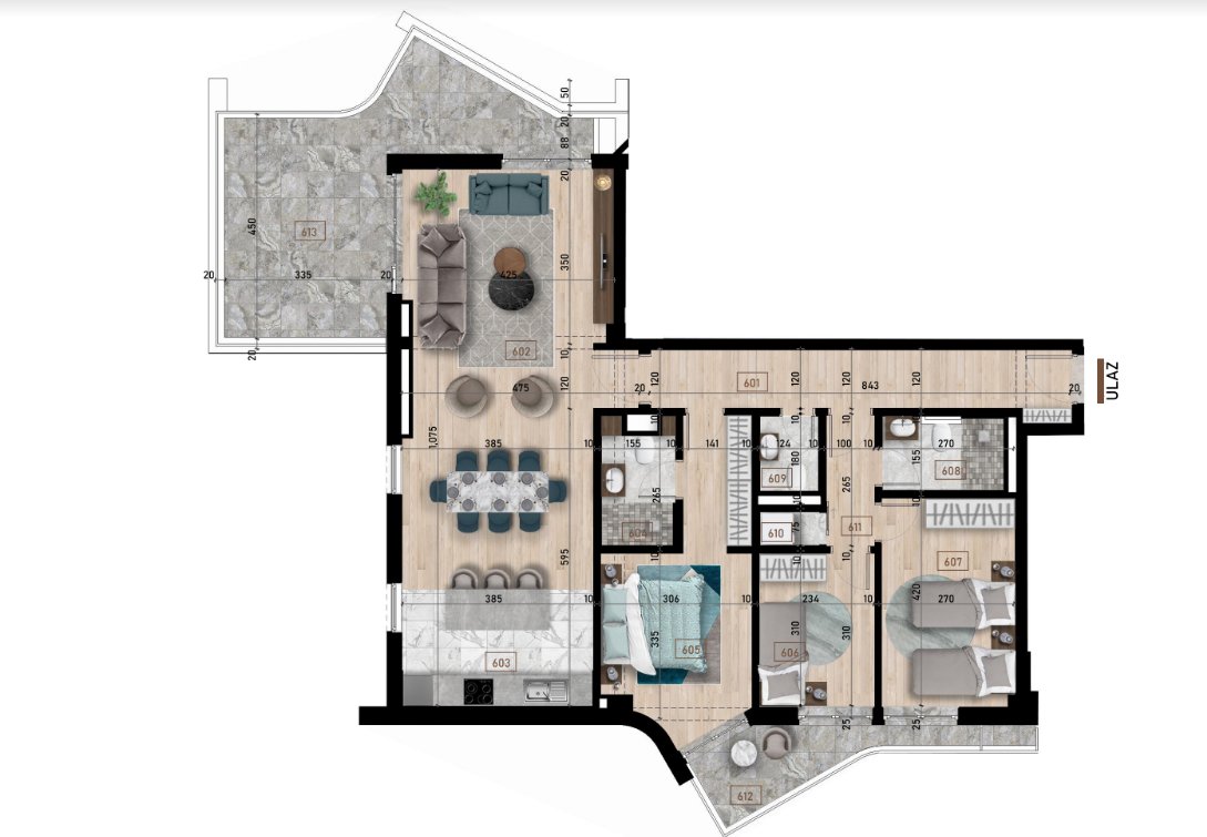 Квартира в Баре, Черногория, 120 м² - фото 4