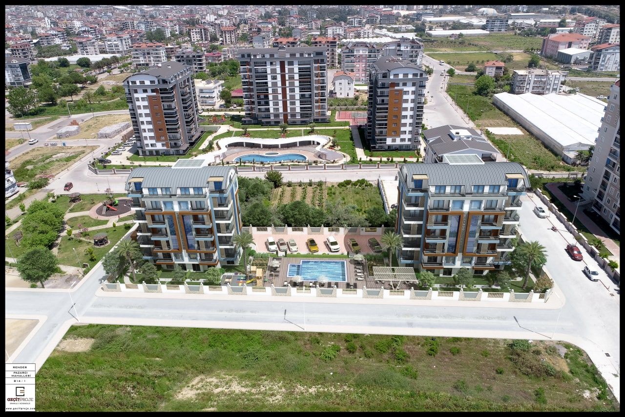 Апартаменты в Газипаше, Турция, 57 м2 - фото 1