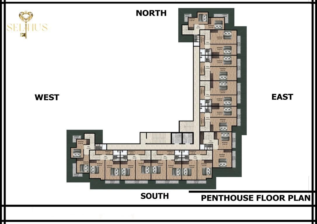 Квартира в Газипаше, Турция, 48 м² - фото 17
