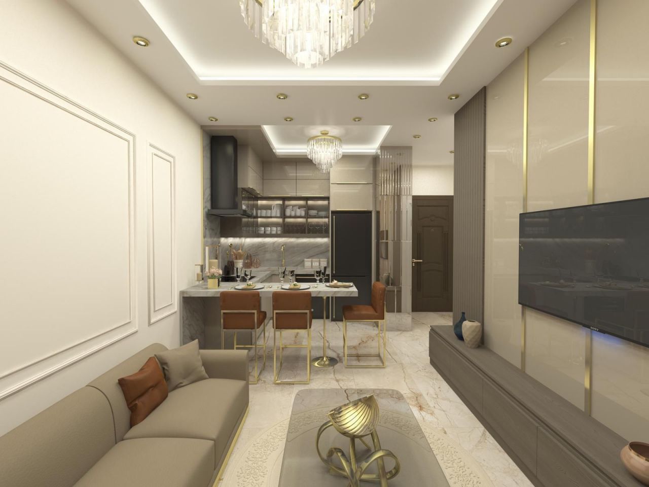 Квартира в Алании, Турция, 54 м² - фото 12