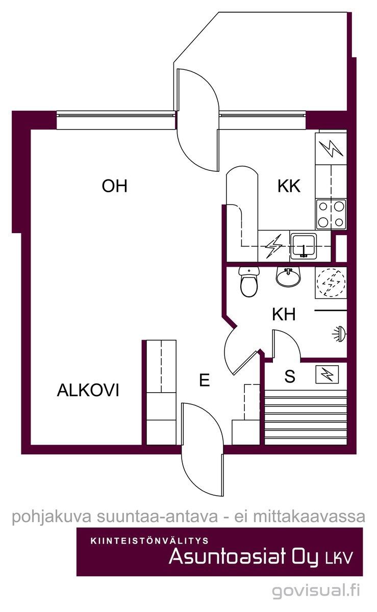 Квартира в Пиексямяки, Финляндия, 35.5 м² - фото 2