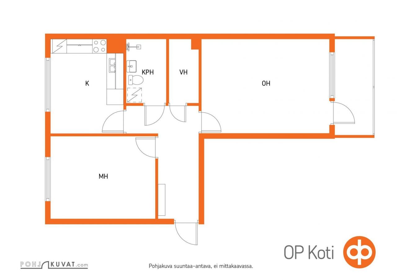 Квартира в Кангасниеми, Финляндия, 57.5 м² - фото 2
