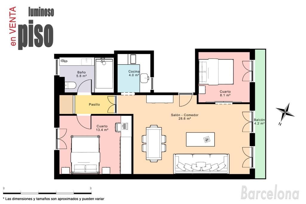 Апартаменты в Барселоне, Испания, 110 м² - фото 16