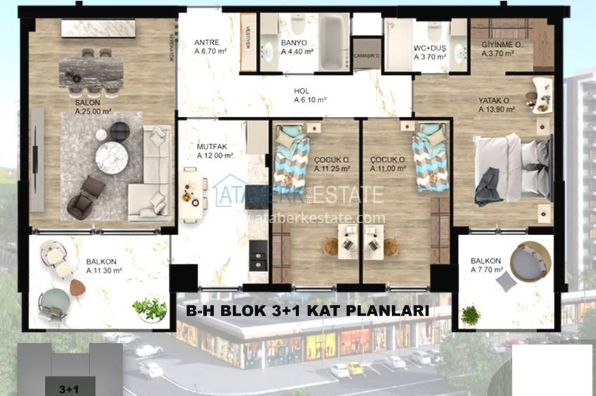 Квартира в Анталии, Турция, 83 м² - фото 16