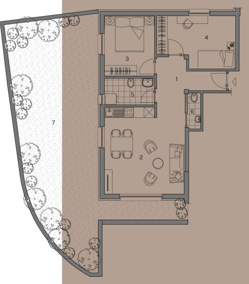 Квартира в Доброте, Черногория, 120 м² - фото 8