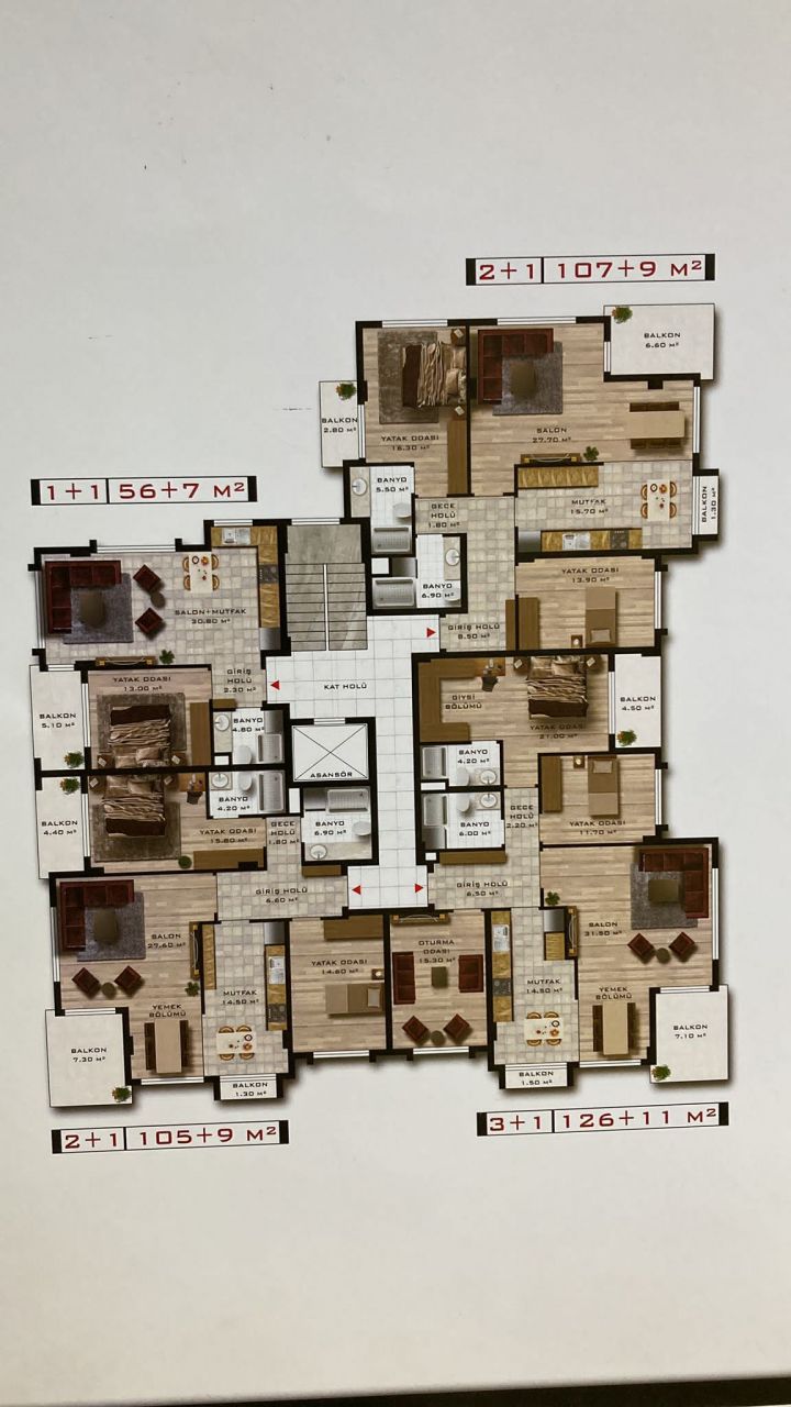 Квартира в Алании, Турция, 110 м² - фото 5