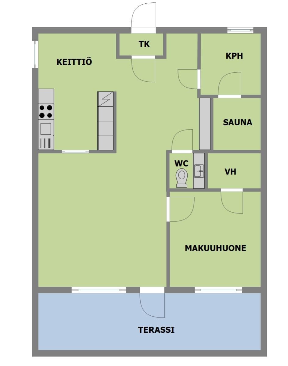 Таунхаус в Пори, Финляндия, 56 м² - фото 2