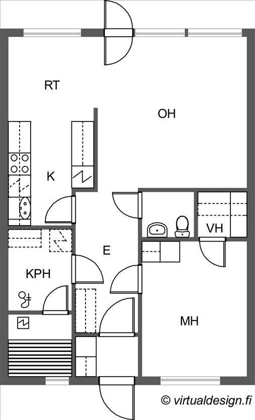 Таунхаус в Леппявирта, Финляндия, 56 м² - фото 2