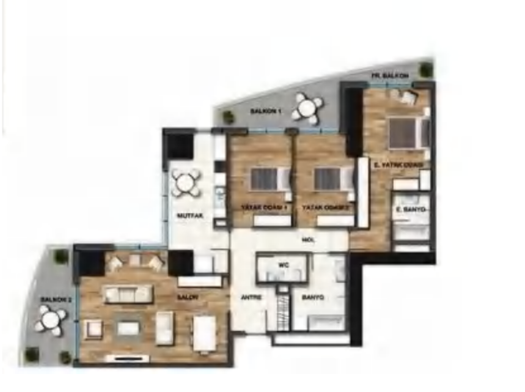 Апартаменты в Пендике, Турция, 244 м² - фото 2