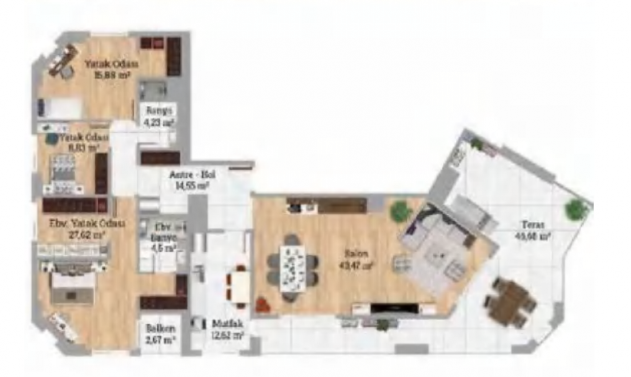 Апартаменты в Стамбуле, Турция, 294.07 м² - фото 1