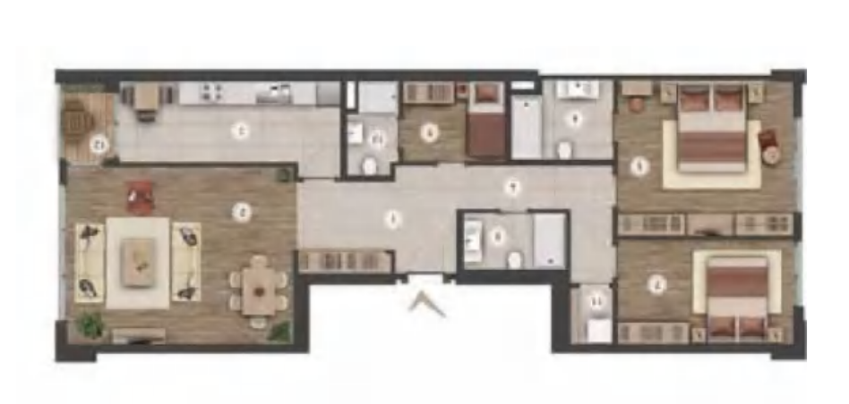 Апартаменты в Стамбуле, Турция, 132 м² - фото 1