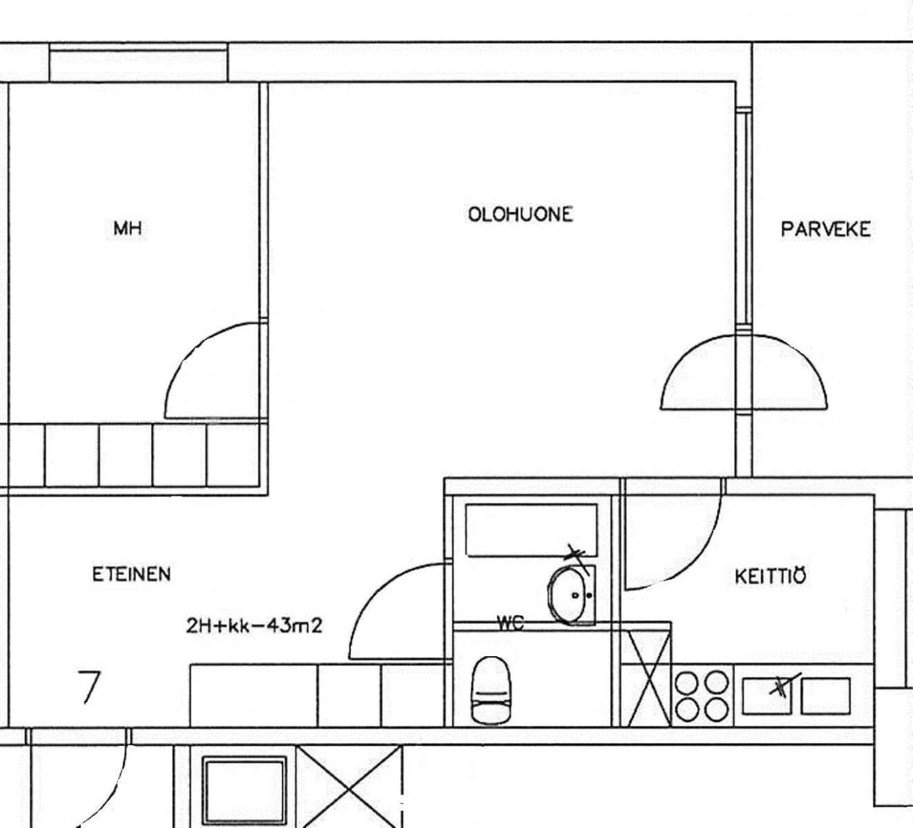 Квартира в Ямся, Финляндия, 45 м² - фото 2