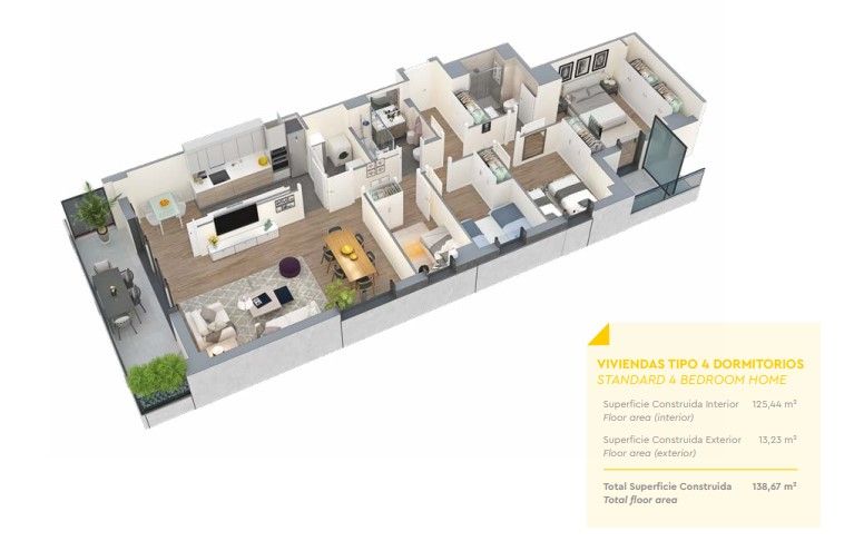Квартира в Бадалоне, Испания, 107 м² - фото 12