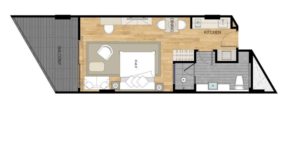 Студия на острове Пхукет, Таиланд, 44.2 м² - фото 9
