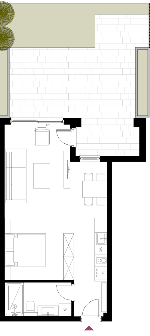 Квартира в Будве, Черногория, 47 м² - фото 13