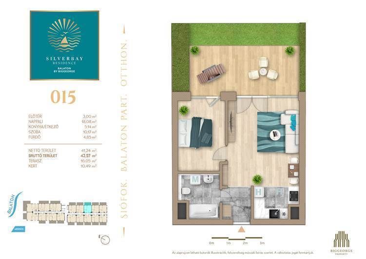 Квартира в Шиофоке, Венгрия, 40 м² - фото 5