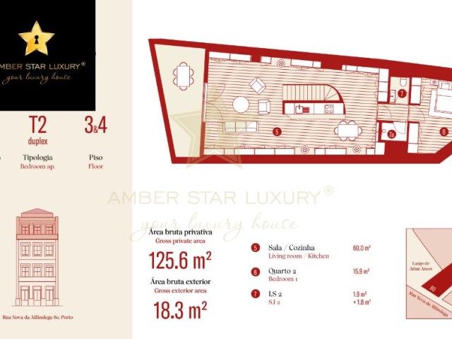 Апартаменты в Порту, Португалия, 125 м² - фото 8