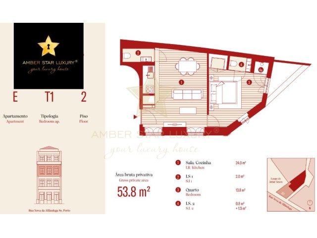 Апартаменты в Порту, Португалия, 53 м² - фото 5