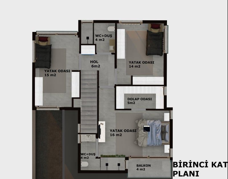 Вилла в Каршияке, Кипр, 160 м² - фото 14