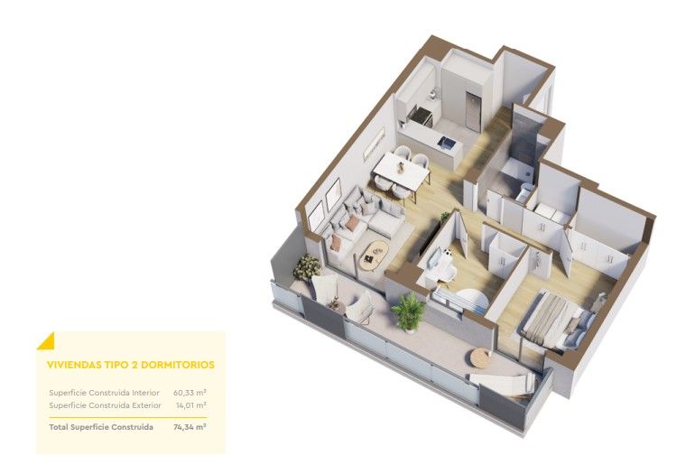 Квартира в Оспиталет-де-Льобрегат, Испания, 60 м² - фото 5